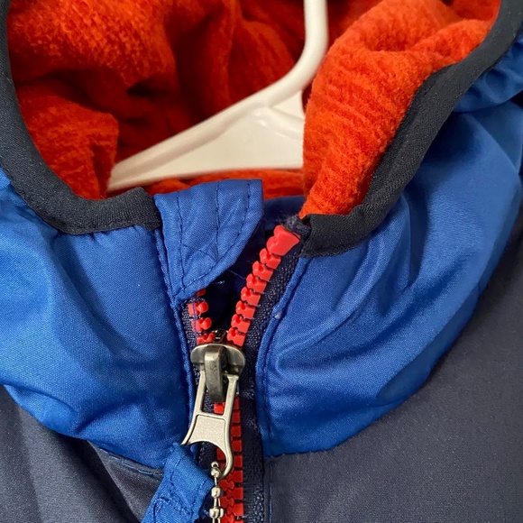 Boys' New Winter Ski Jacket. Red and Blue Puffy Coat. Beautiful Giant. Sz. 4 - Picture 4 of 15